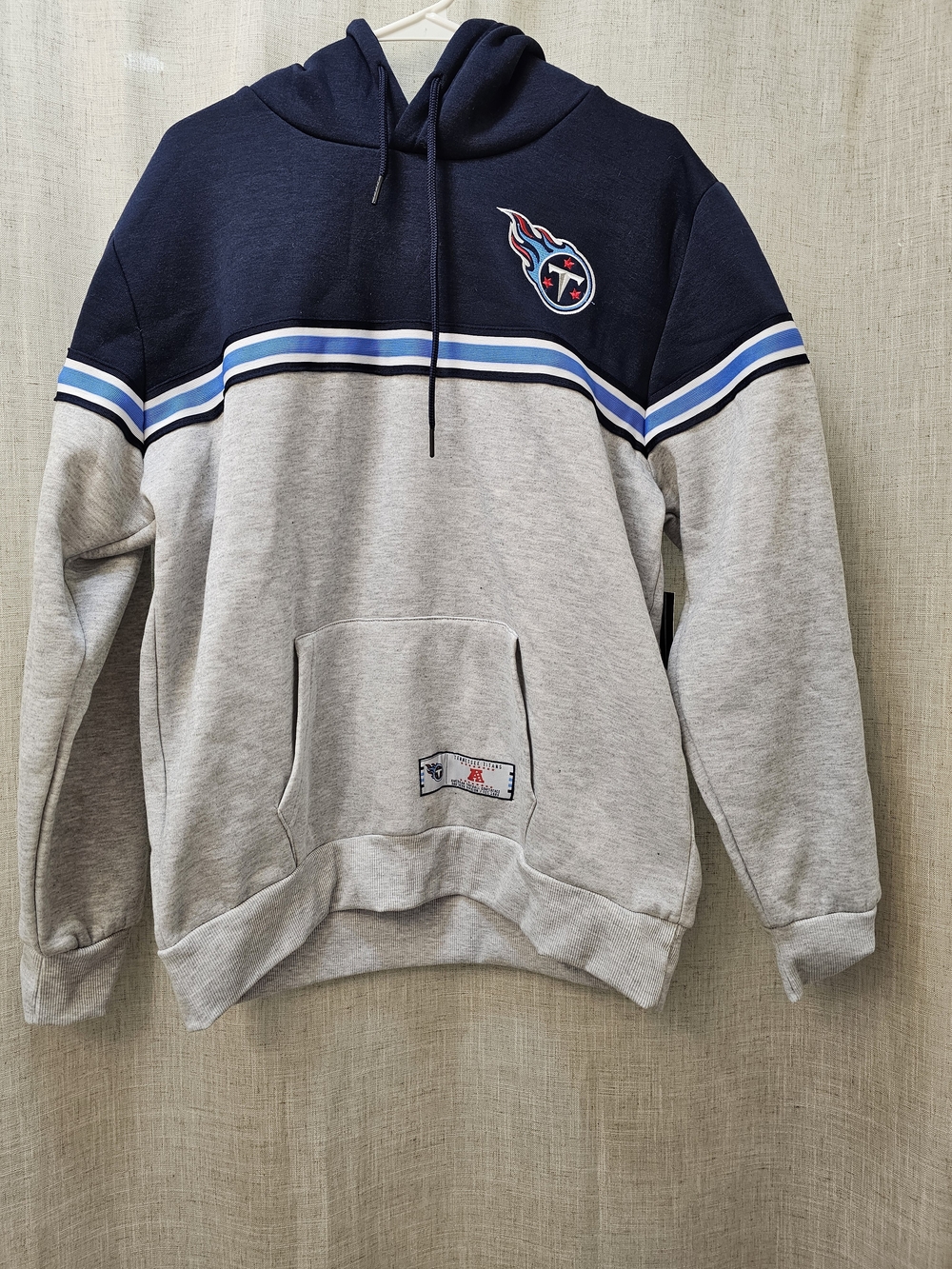 Tennessee Titans Navy & Gray Pullover Hoodie Large NWT